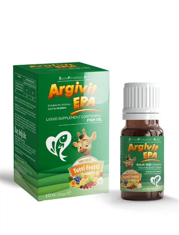 Argivit زيت السمك أرجيفيت إي بي إيه في صورة دهون ثلاثية 10 مل