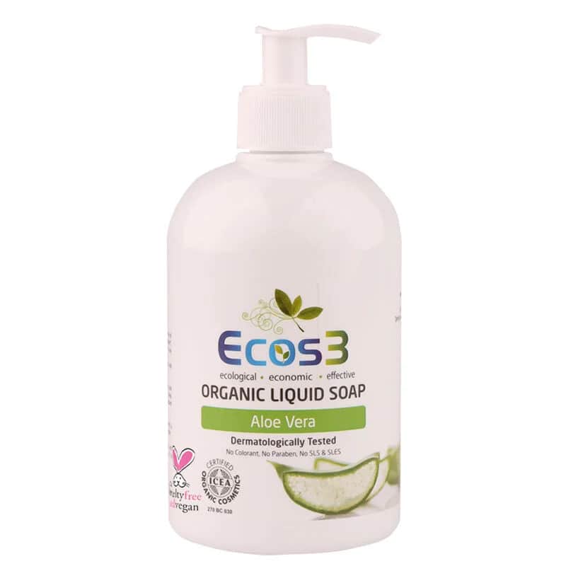 Ecos3 صابون سائل عضوي بخلاصة الصبار من إيكوس 3، 500 مل
