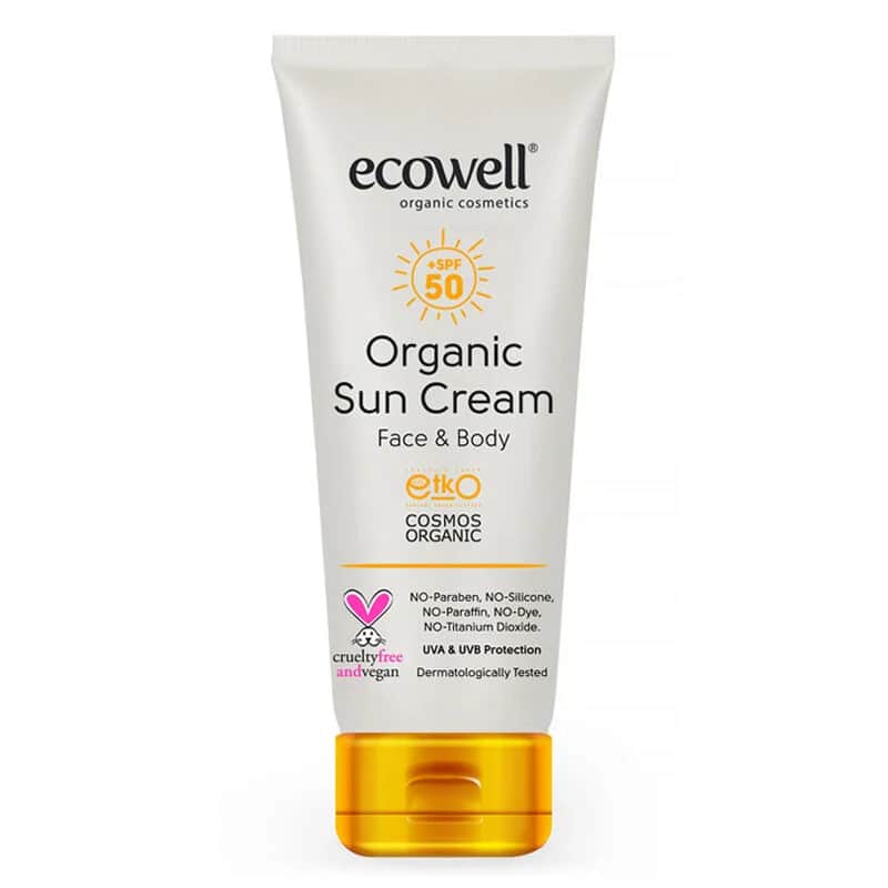 Ecowell كريم الحماية من الشمس العضوي من إيكوويل بعامل حماية 50، 110 غرام