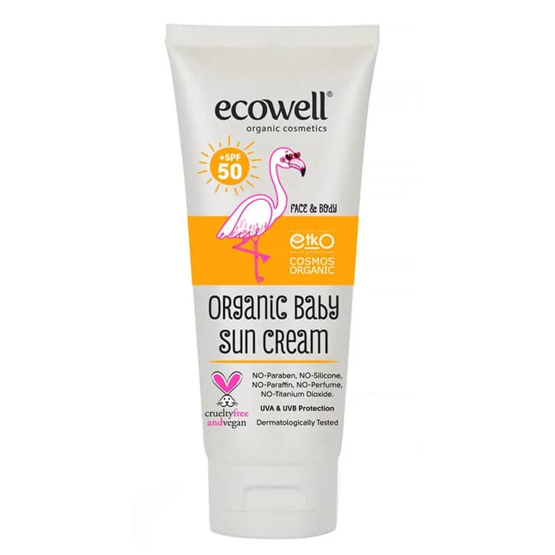 Ecowell واقي الشمس العضوي للأطفال من إيكوويل بعامل حماية 50، 110 غرام