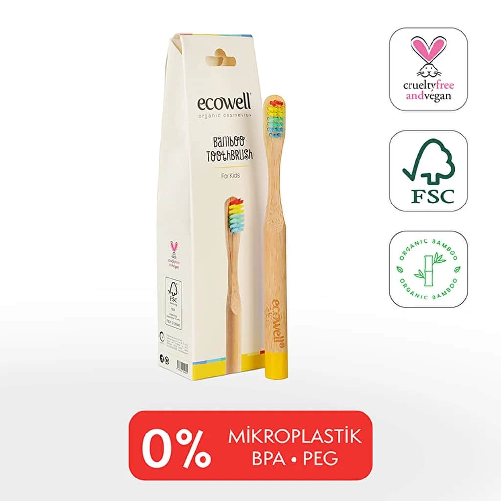 Ecowell فرشاة أسنان إيكوويل بامبو للأطفال