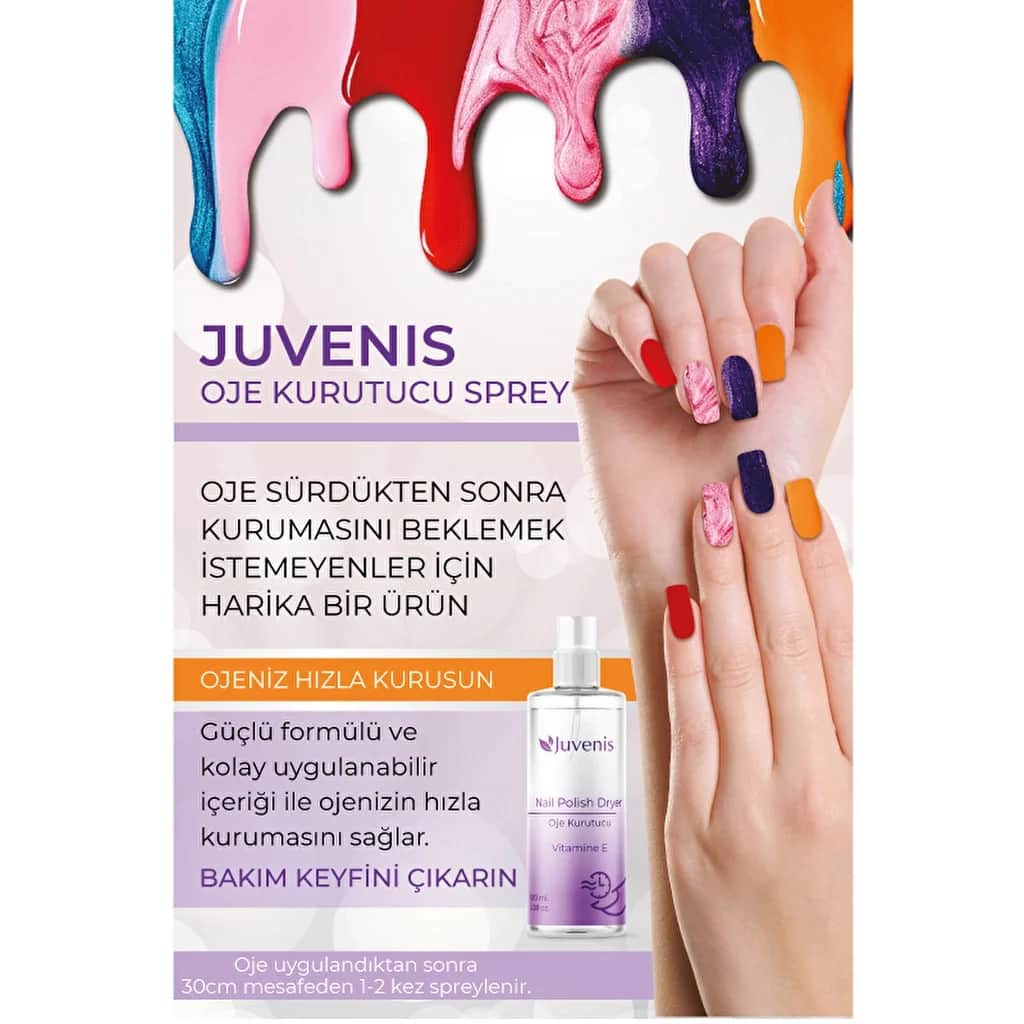 Juvenis بخاخ تجفيف طلاء الأظافر من جوفينيس 100 مل