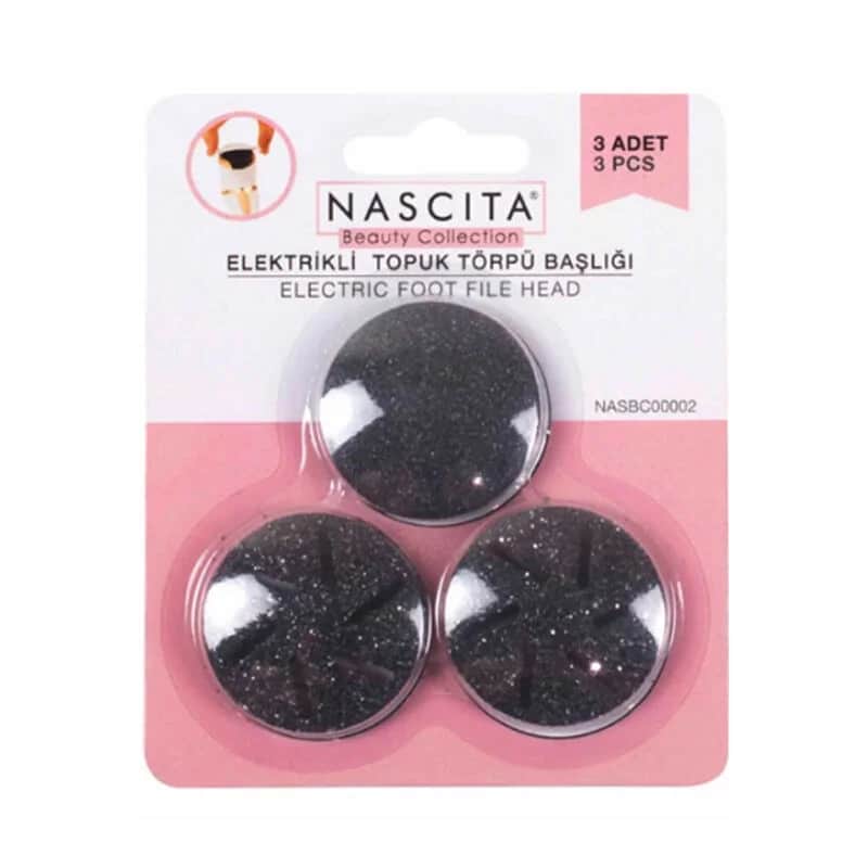 Nascita رؤوس احتياطية لملف كعب كهربائي من ناسيتا، 3 قطع