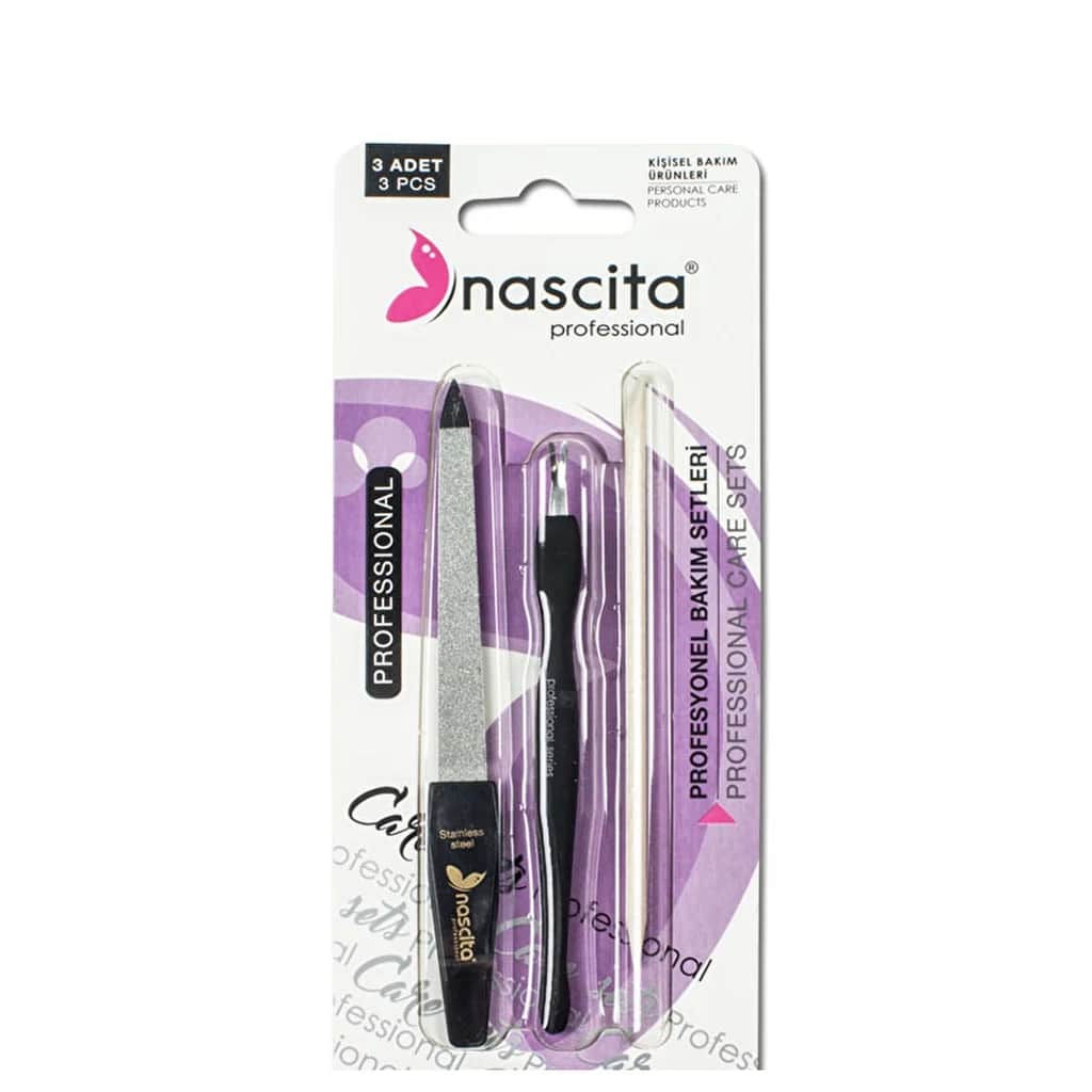 Nascita مجموعة العناية بالأظافر ناسيتا 3 قطع