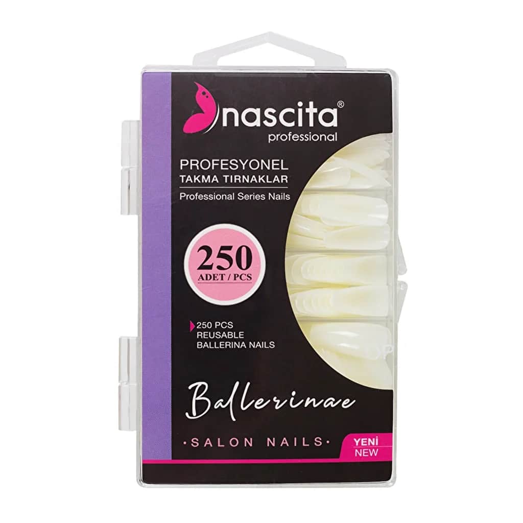 Nascita False Nails 250 pcs Boxed (ballerina)