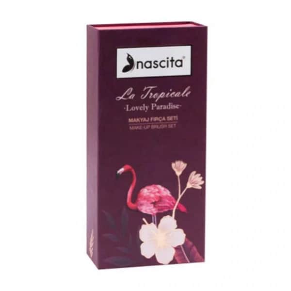 Nascita مجموعة فرش مكياج ناسيتا بورجوندي 96