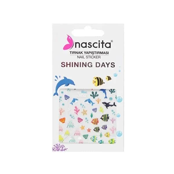 Nascita ملصق أظافر ناسيتا أزرق البحر قطعة واحدة