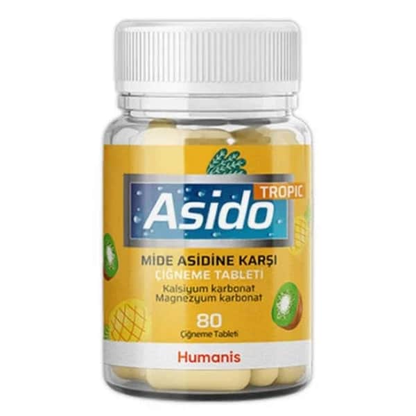Asido أسيدو تروبيك ٨٠ قرصًا مكمل غذائي طبيعي للصحة