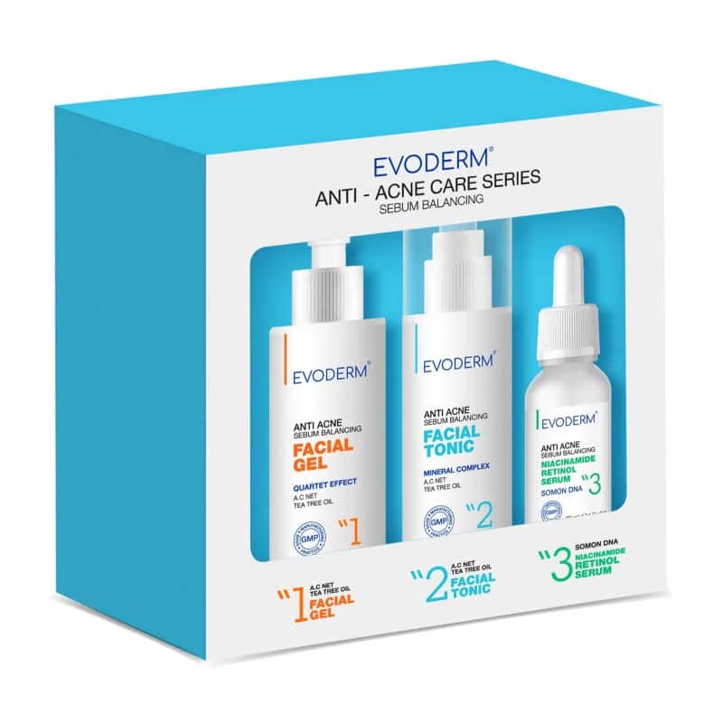 Evoderm مجموعة إيفوديرم لمكافحة حب الشباب وموازنة الدهون