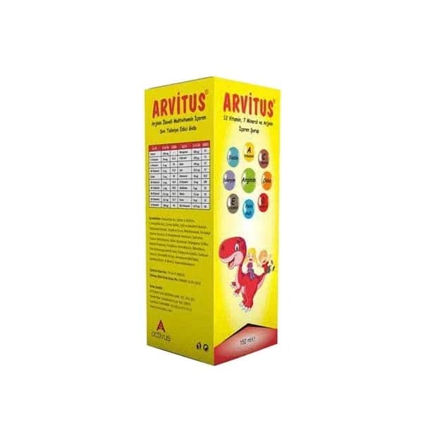 Activus شراب أكيتوس 12 أرجينين فيتامين 7 معدني 150 مل