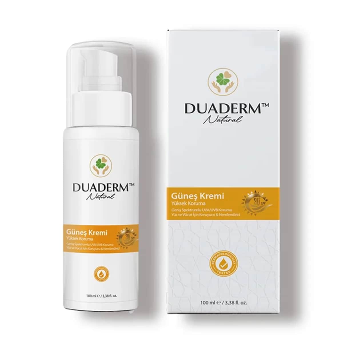 كريم واقي شمس للوجه SPF 30 100 مل من دوادرم Duaderm