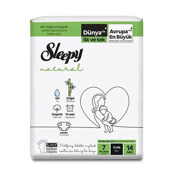 حفاضات سليبي بيبي حجم جامبو 7 XXL 14 قطعة Sleepy Baby