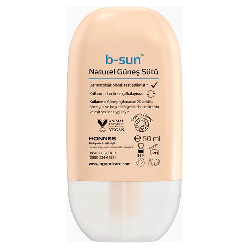 حليب الشمس الملون SPF 50 بحجم 50 مل من بي-جود B-Good
