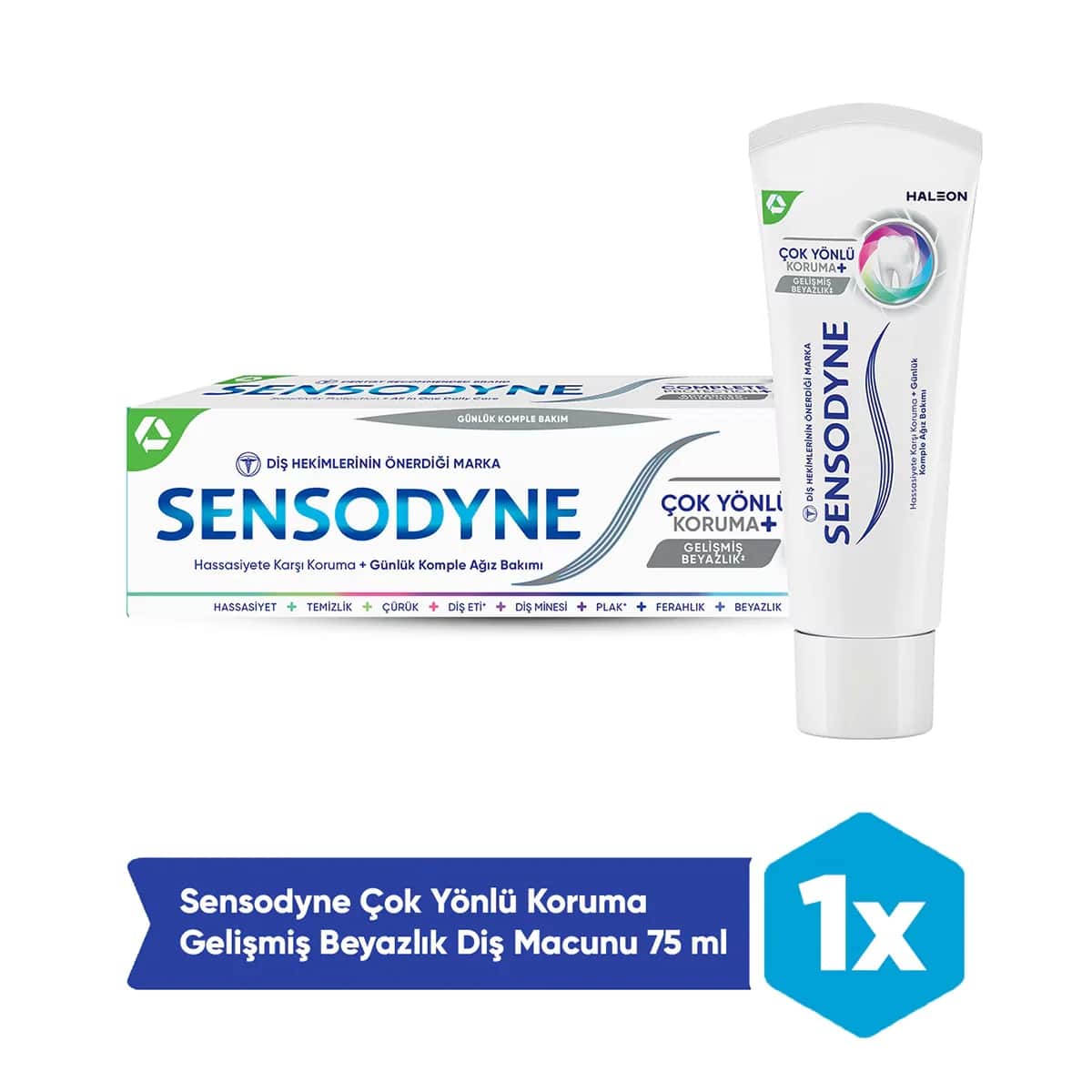 Sensodyne معجون أسنان سنسوداين المُبيّض ٧٥ مل للعناية بالأسنان الحساسة وحماية مينا الأسنان