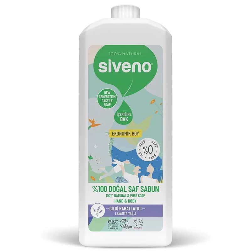 Siveno صابون سائل طبيعي بزيت اللافندر سيفينو 1 لتر