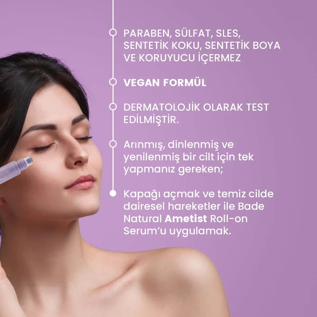 سيروم رول أون م purifying بالأميثيست 10 مل من باد ناتشورال Bade Natural