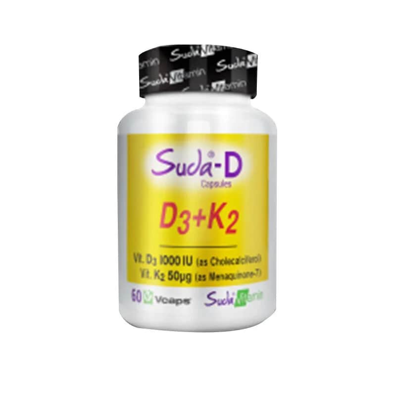 Suda Vitamin فيتامين سودا سيدا-د D3+k2 60 كبسولة من سودا فيتامين
