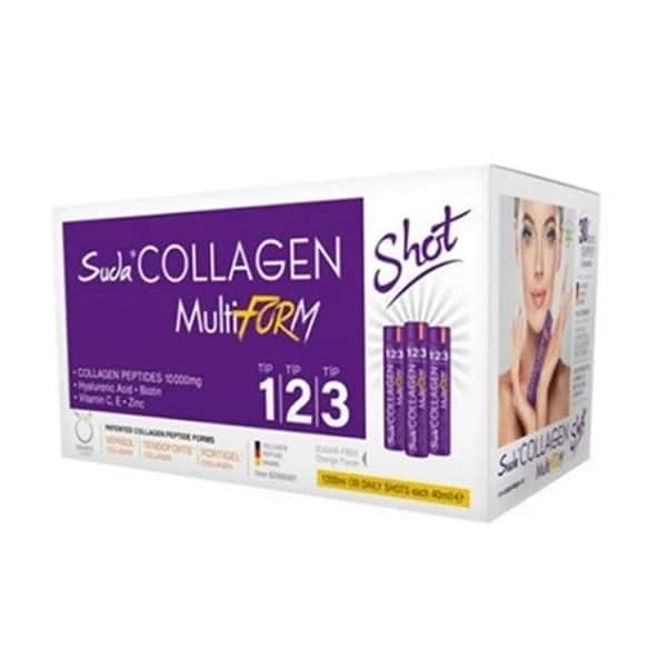 Suda Collagen سودا كولاجين متعدد الأشكال في الماء 1200 مل 40 مل