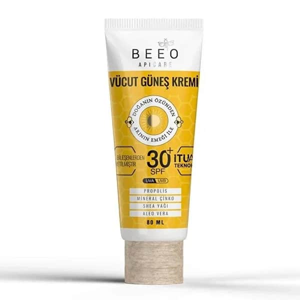 Beeo كريم بيو للوقاية من الشمس للجسم بعامل حماية 50+ 80 مل