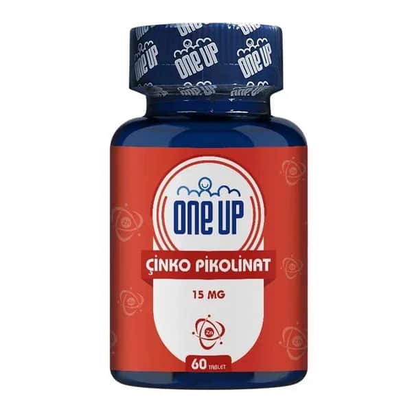 One up وان أب بيكولينات الزنك 15 ملغ 60 قرصًا