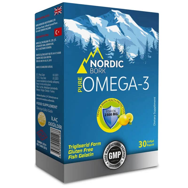 Nordic مكمل غذائي نورديك بورك يحتوي على أوميغا 3، 30 كبسولة