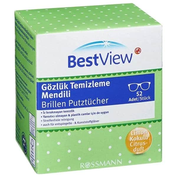 Best View مناديل تنظيف النظارات من بيست فيو 52 قطعة