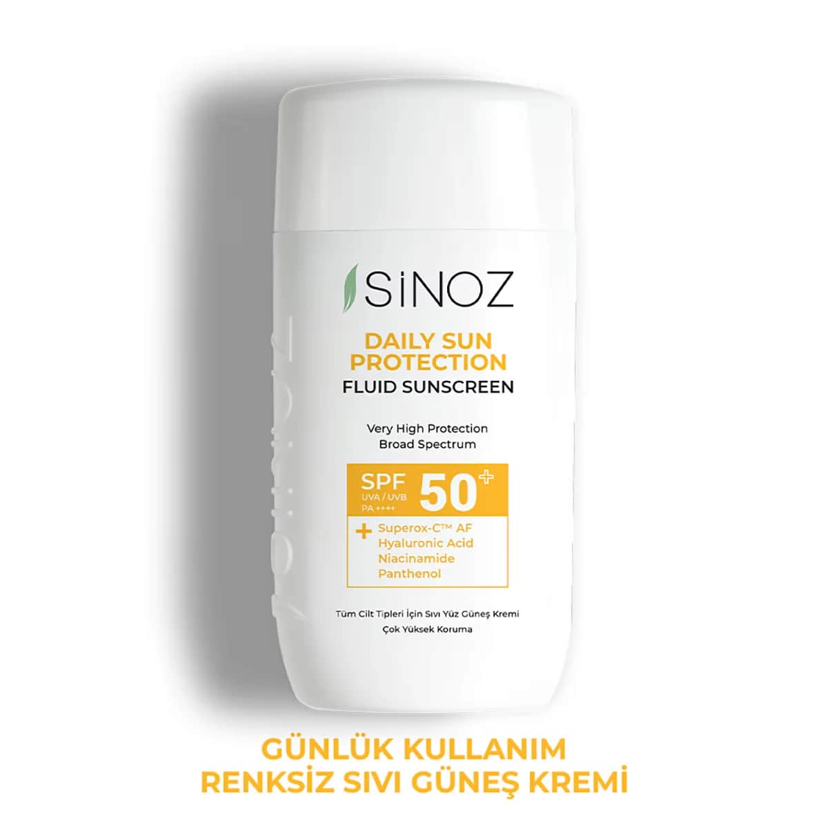 كريم واقي شمس سائل للاستخدام اليومي SPF 50 بحجم 50 مل من سينوز Sinoz