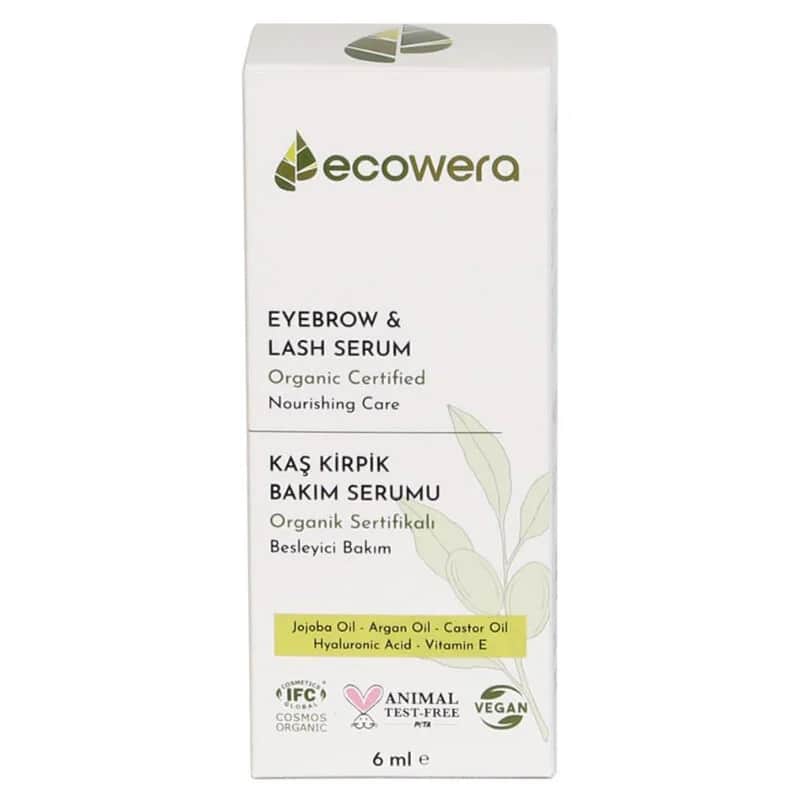 Ecowera سيروم العناية بالرموش والحواجب من إيكويرا، 6 مل
