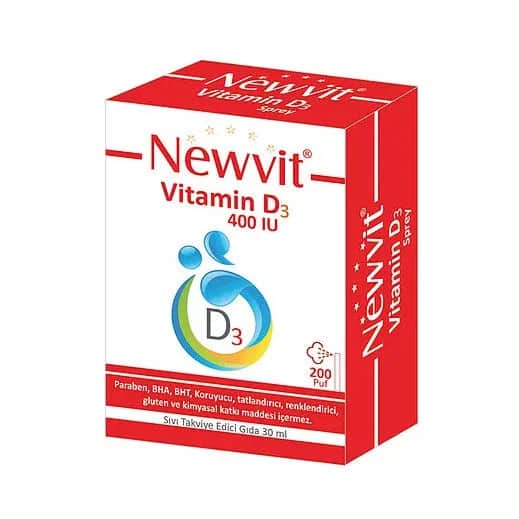 Newvit ูููููุช ููุชุงู
ูู ุฏ3 400 ูุญุฏุฉ ุฏูููุฉ 30 ู
ู