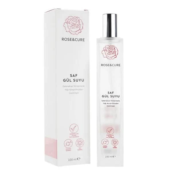 RoseAndCure ماء الورد الطبيعي روز آند كيور 100 مل خلاصة مرطبة نقية