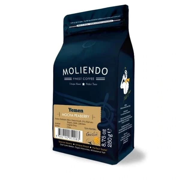 Moliendo قهوة موكا يمنية محلية (حبوب قهوة) 250 غرام