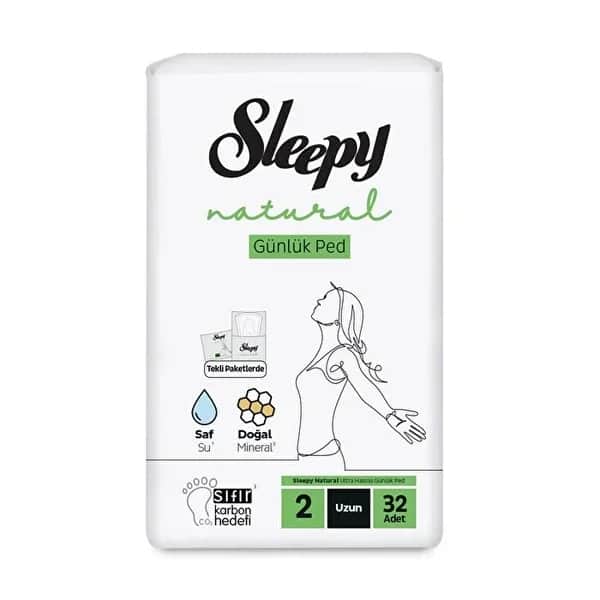 Sleepy فوط سليبي اليومية الطويلة جدًا 32 قطعة لراحة فائقة