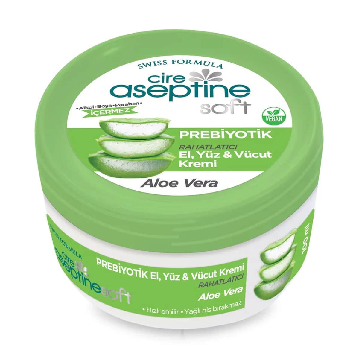 Cire Aseptine كريم سير أسيبتين سوفت بخلاصة الصبار البريبايوتيك 100 مل