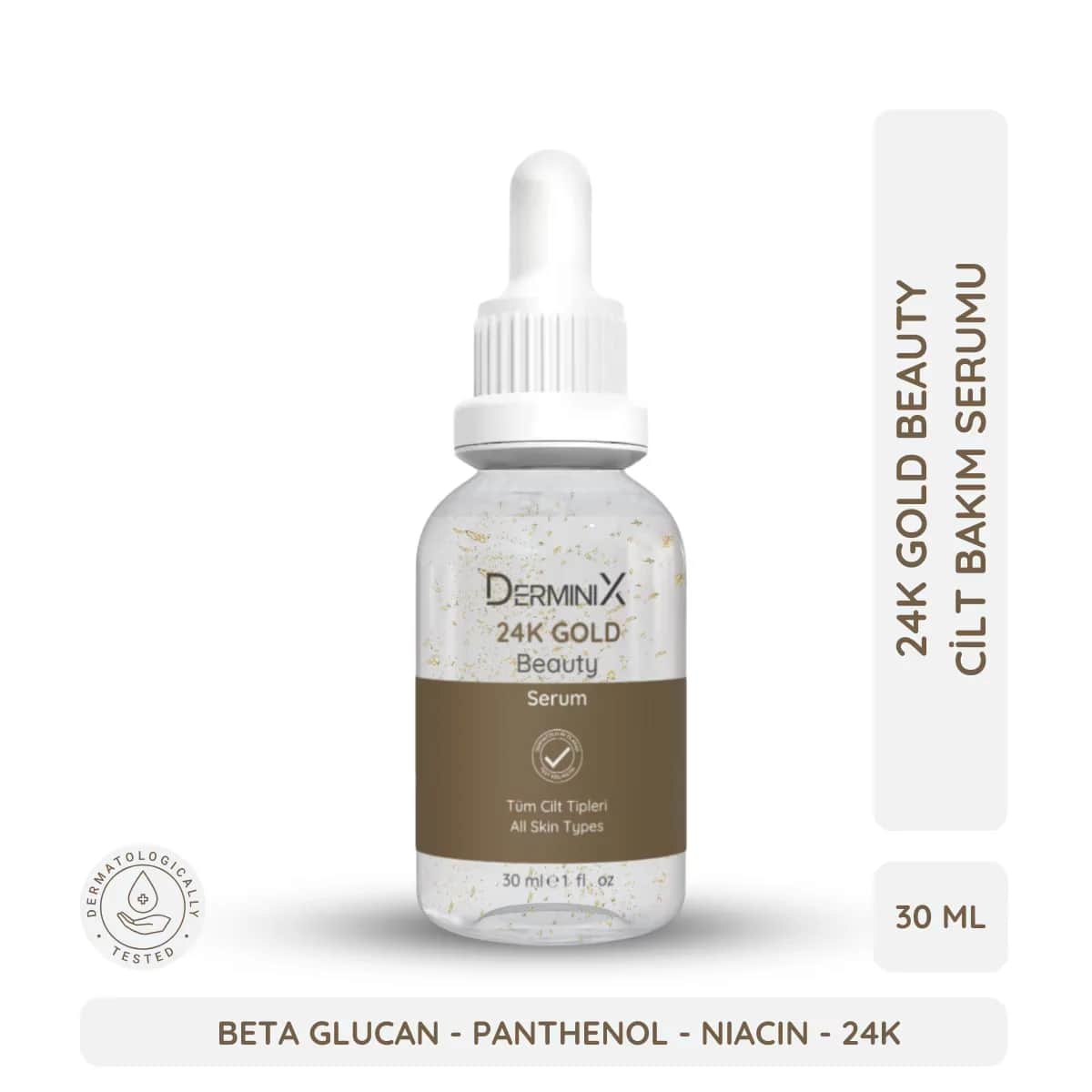 Derminix سيروم ديرمينيكس الذهبي عيار ٢٤ قيراط إكسير الجمال المضاد للشيخوخة ٣٠ مل