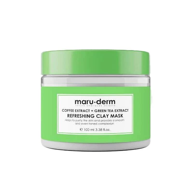 Maruderm قناع الطين المنعش من ماروديرم بخلاصة القهوة والشاي الأخضر 100 مل