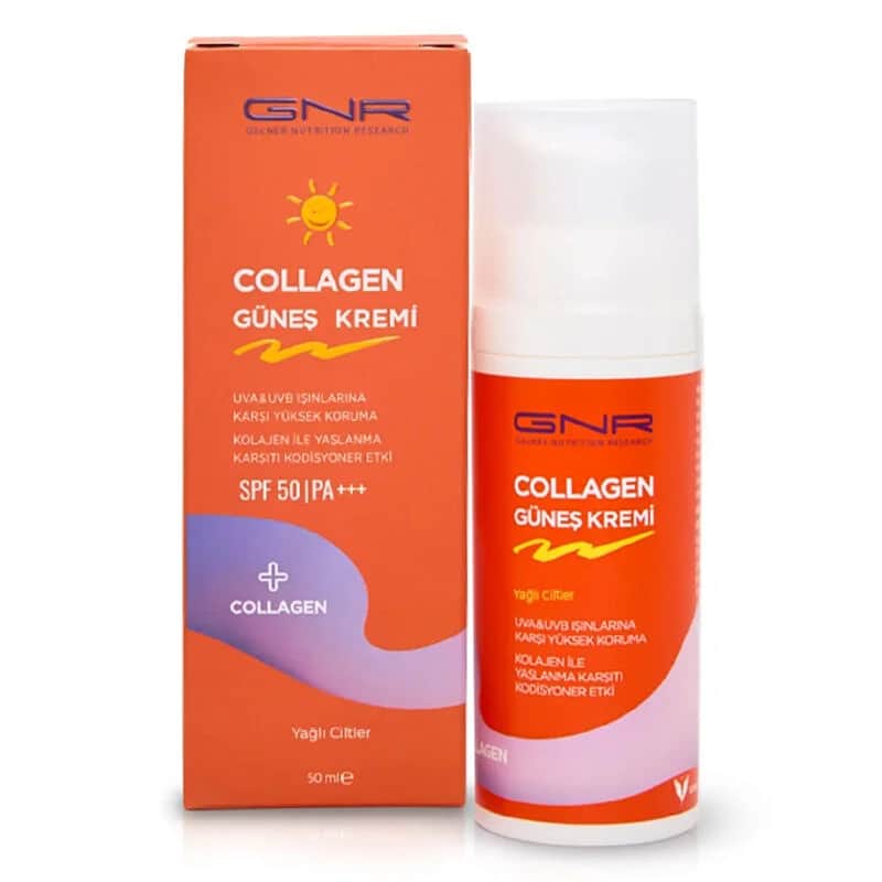 Gnr Collagen كريم الحماية من الشمس جي إن آر كولاجين بعامل حماية 50 للبشرة الدهنية 50 مل