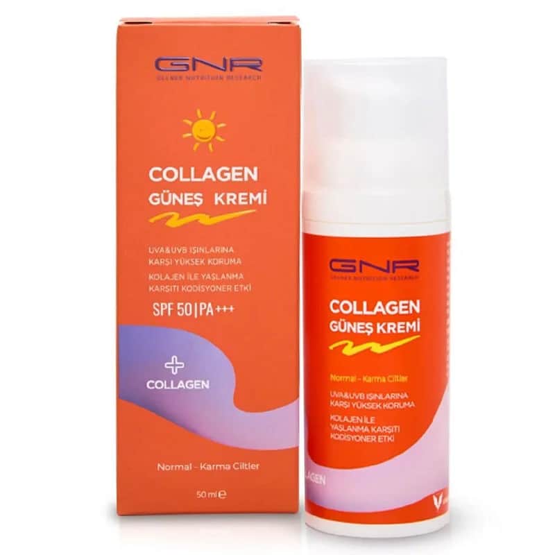 كريم واقي شمس SPF 50 للبشرة العادية والمختلطة 50 مل من جنر كولاجين Gnr Collagen