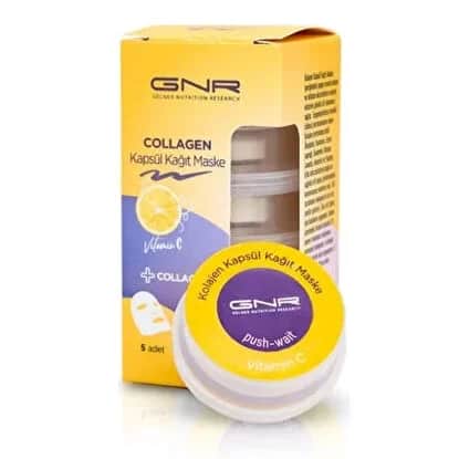 Gnr Collagen قناع ورقي من كبسولات الكولاجين من جي إن آر، 5 قطع