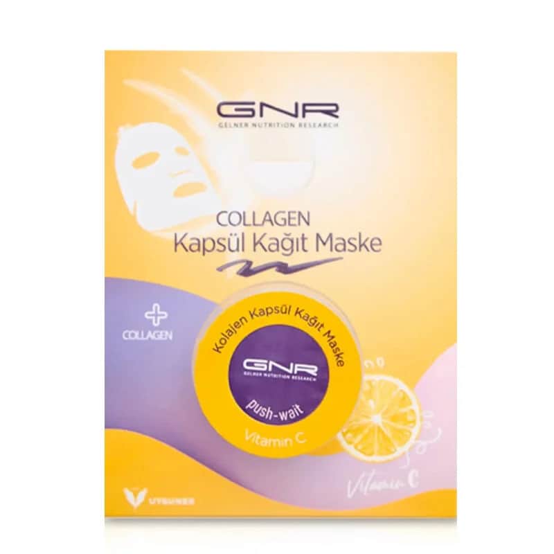 Gnr Collagen قناع ورقي من كبسولات الكولاجين من جي إن آر، قطعة واحدة