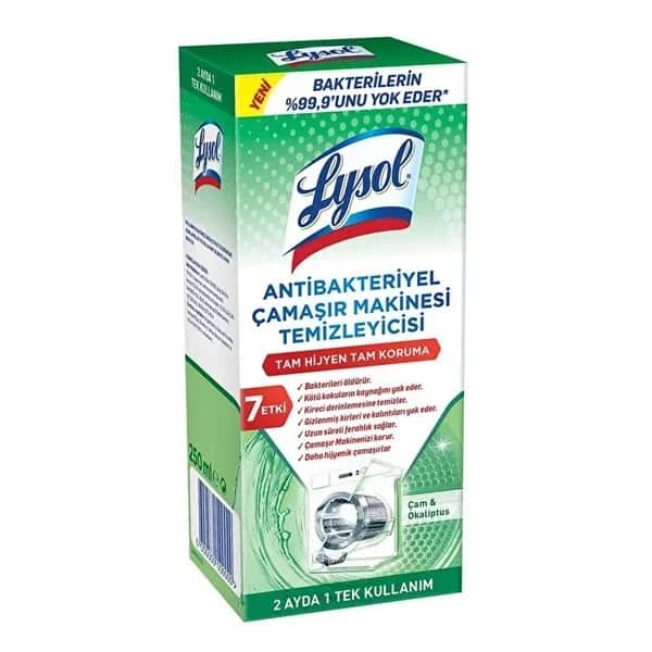 Lysol منظف الغسالات المضاد للبكتيريا من لايسول، 250 مل
