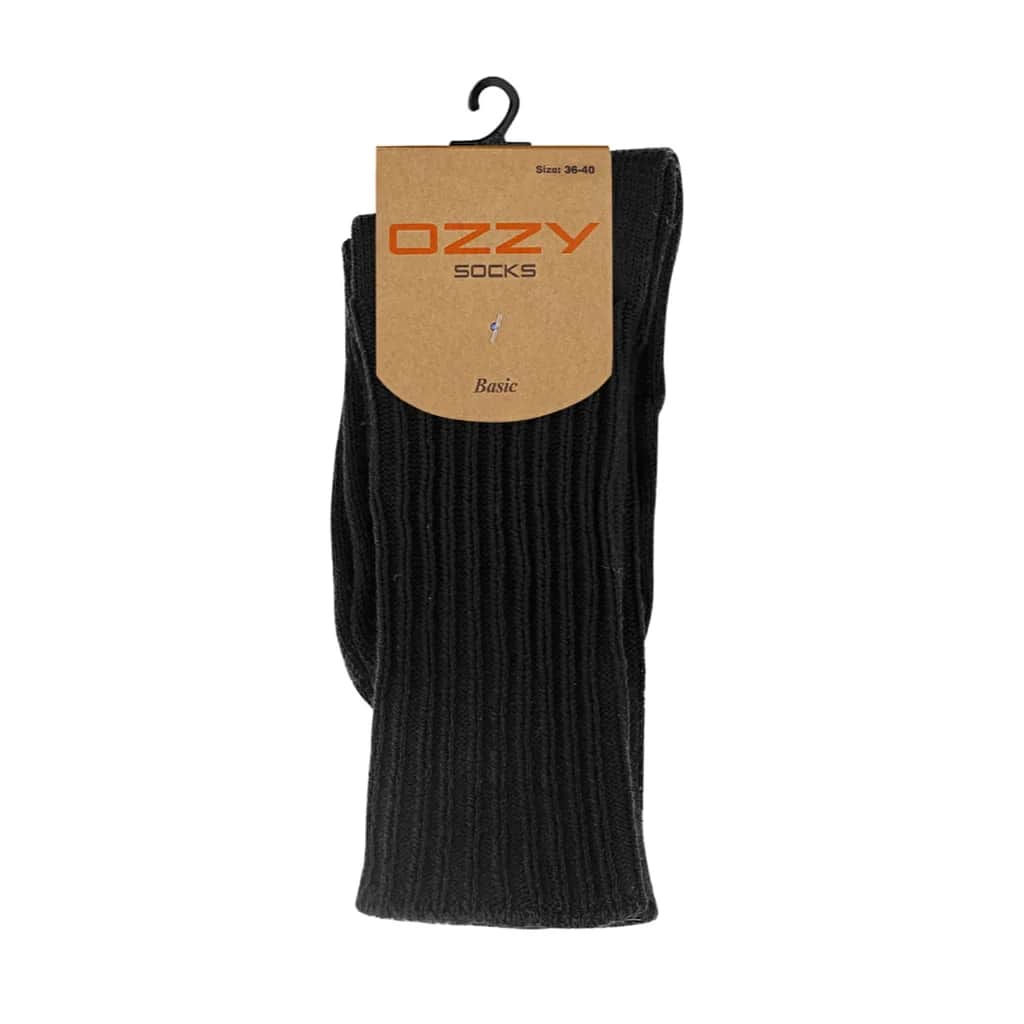 جوارب صوفية سوداء للنساء 36/40 من أوزي سوكس Ozzy Socks