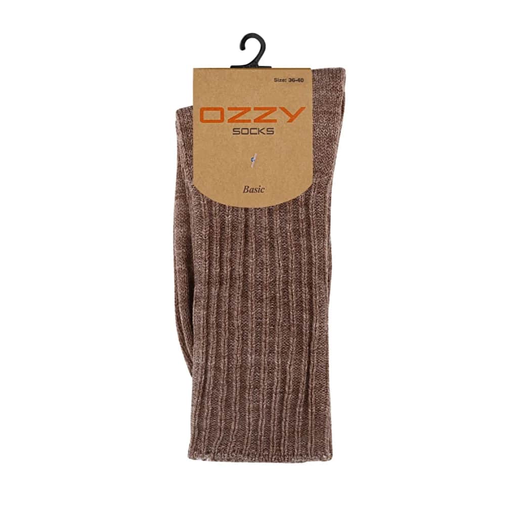 جوارب صوفية نسائية بنية 36/40 من أوزي سوكس Ozzy Socks