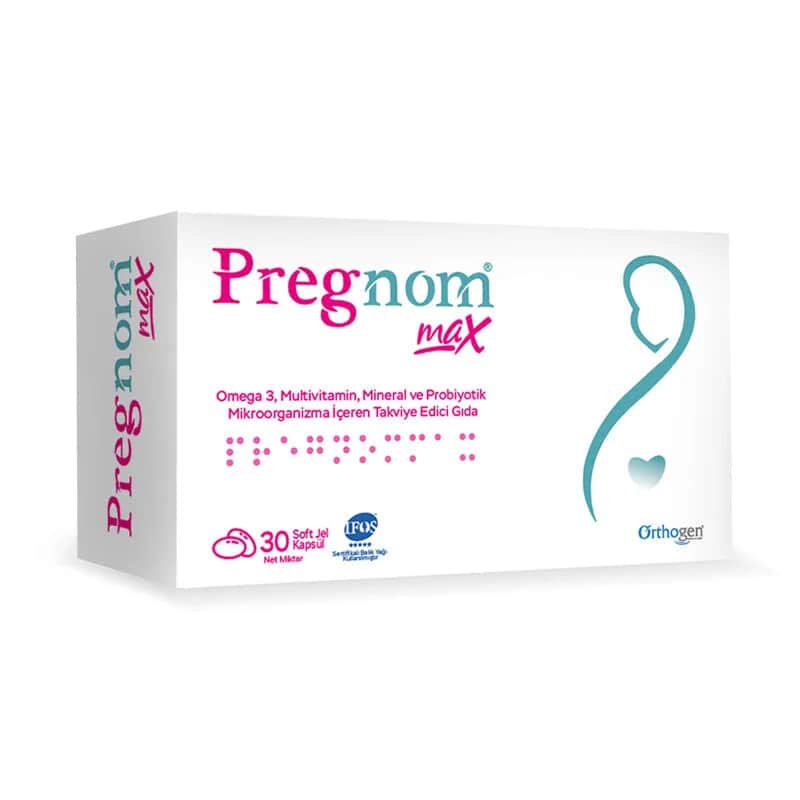 Orthogen مكمل غذائي أورثوجين بريجنوم ماكس 30 كبسولة هلامية