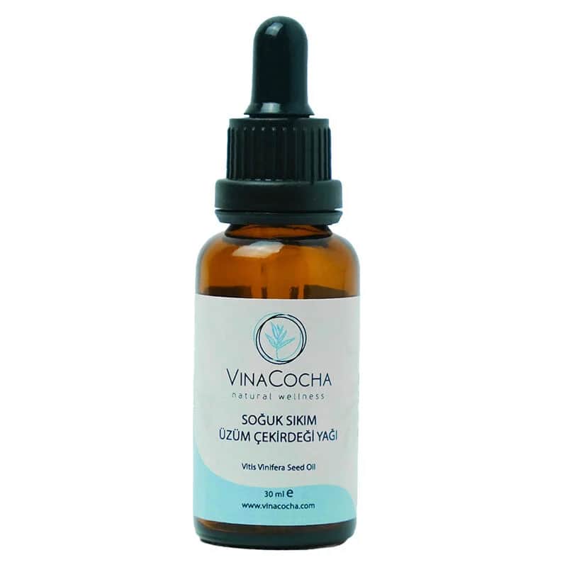 Vinacocha زيت بذور العنب المعصور على البارد فيناكوتشا 30 مل للعناية الطبيعية بالبشرة