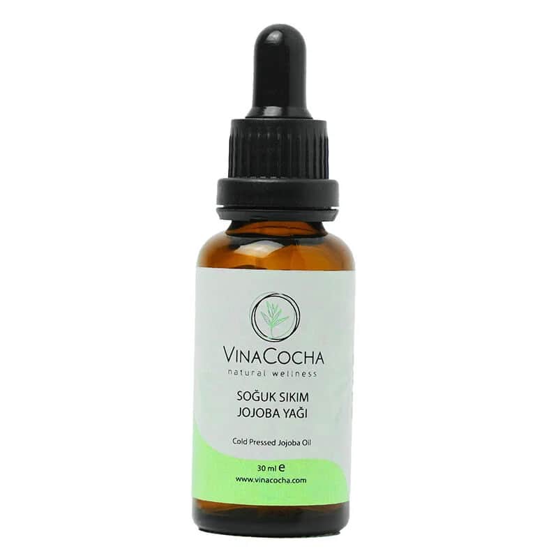 Vinacocha زيت الجوجوبا المعصور على البارد من فيناكوتشا 30 مل نقي وطبيعي
