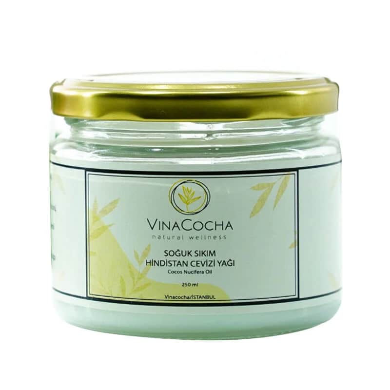 Vinacocha زيت جوز الهند المعصور على البارد فيناكوتشا 250 مل نقي وطبيعي