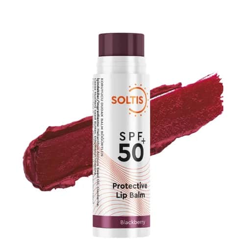 Soltis مرطب شفاه ملون من سولتيس بعامل حماية من الشمس 50+ بنكهة التوت الأسود 5 غرام