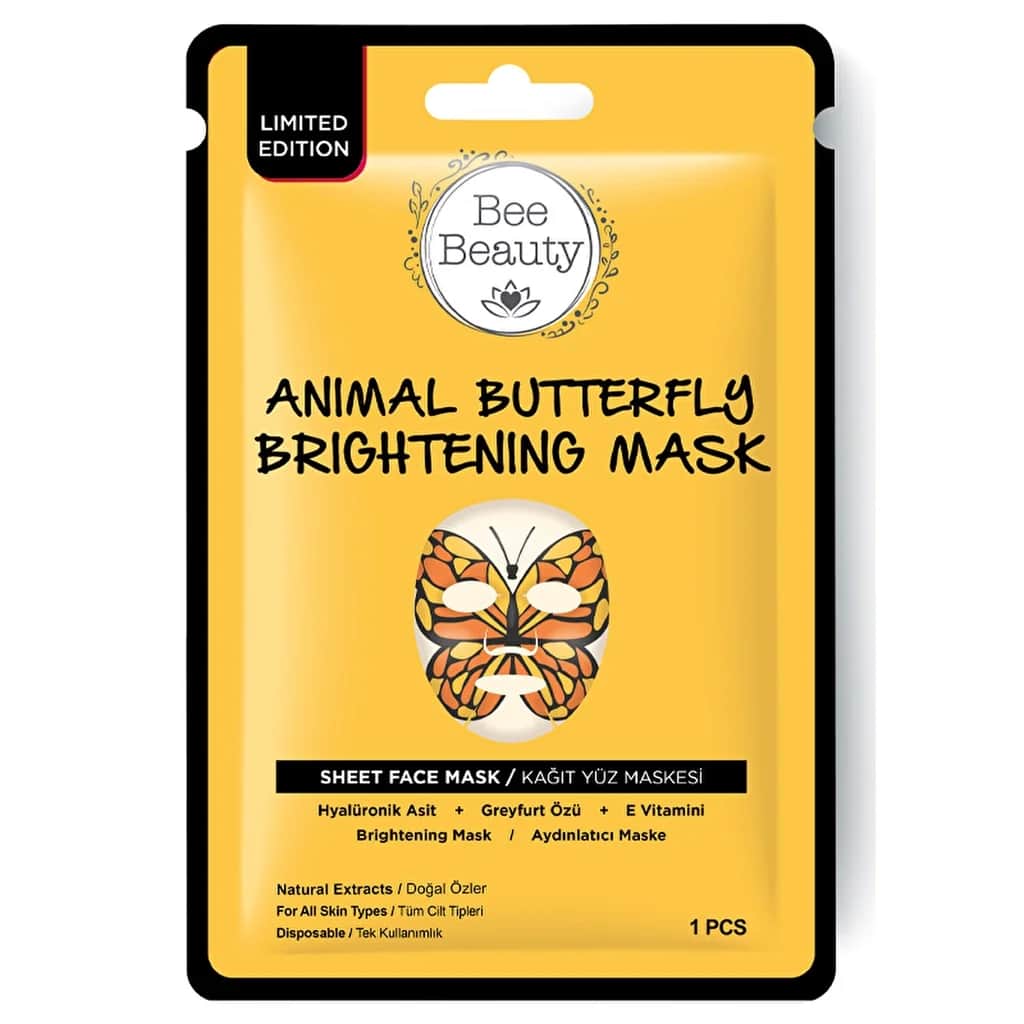 Bee Beauty قناع ورقي على شكل فراشة من بي بيوتي 25 جرام