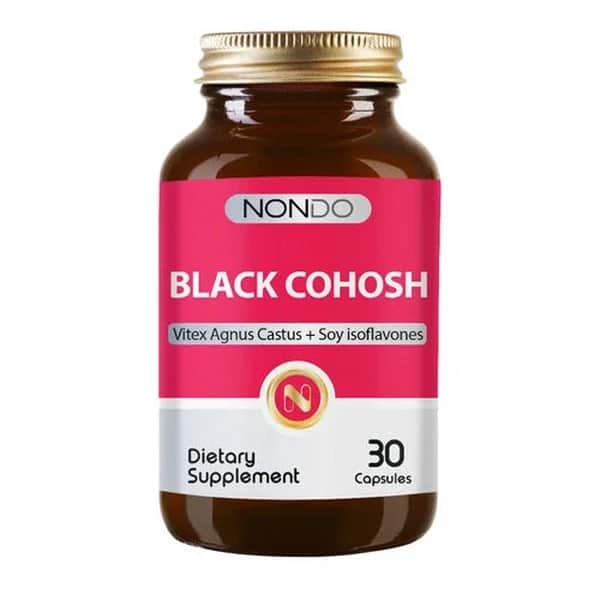 Nondo Vitamins نوندو فيتامينات كوهوش الأسود 30 كبسولة لدعم انقطاع الطمث