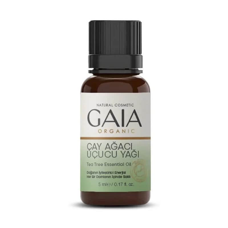 Gaia Organic زيت شجرة الشاي العطري العضوي من جايا ٥ مل نقي وطبيعي